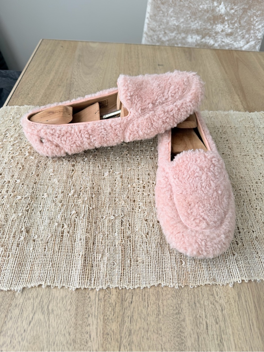 UGG Hailey Fluff Loafer Pink Sherpa Women’s Size 10